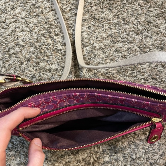 NEW Pink and Gold Coach Crossbody - Picture 4 of 7